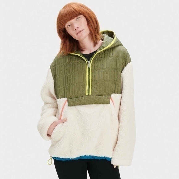 UGG Iggy Sherpa Half Zip Pullover - Picture 1 of 16